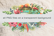 Cuba beach holiday watercolor, a Transportation Illustration by NATASHA CHU (Thumbnail 11 of 21)