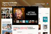 Agency & Studio Figma Template, an UI Kit Template by Rozepaars Design (Thumbnail 1 of 4)