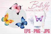Magical Butterfly Wings Watercolor, an Animal Illustration by Deckar_art (Thumbnail 3 of 3)