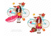 Fall Clipart, Autumn fashion, a Food Illustration by Collart Studio (Thumbnail 6 of 11)