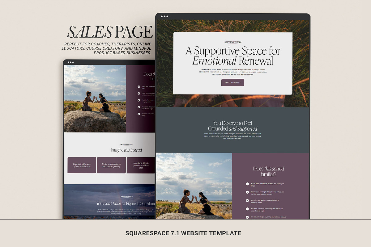 Sales Page Website Template, a Squarespace Template by 3.14&Co (Photo 1 of 11)