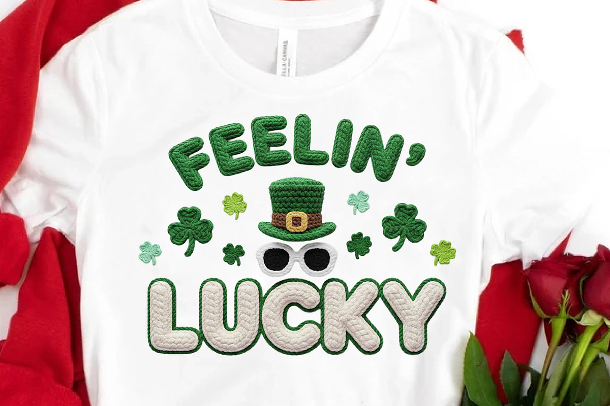 St Patrick’s Day Feelin Lucky Png, an Illustration by DreamCafeArt (Photo 7 of 8)