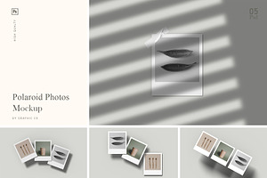 Polaroid Photos Mockup, a Product Mockup by FathirMarz