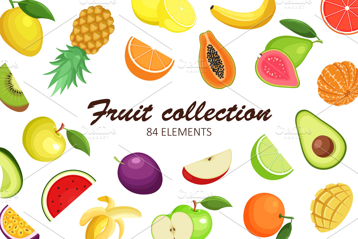 Fruit Collection, a Food Illustration by Naiadin (Photo 1 of 7)