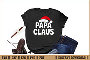 Papa Claus Christmas Grandpa SVG, a Seasonal Illustration by Handy Arts Studio (Thumbnail 2 of 3)