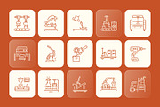 Manufacturing Icon Set, an Outline Icon by Prosymbols (Thumbnail 6 of 7)