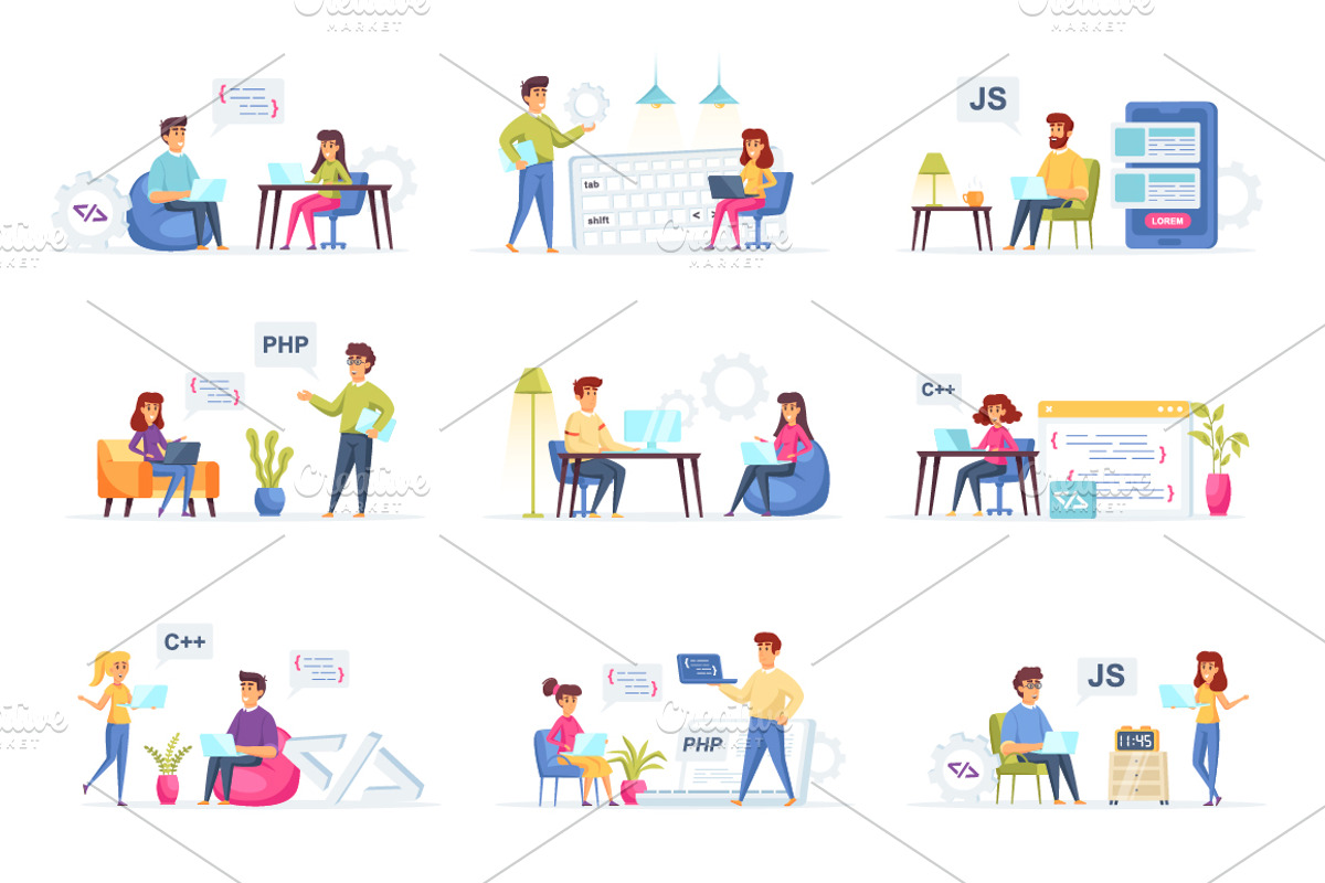 Flat Concepts Illustrations, a Finance Illustration by alexdndz (Photo 18 of 21)
