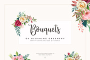 Watercolor Flower Clipart, an Illustration by Pixavics (Thumbnail 3 of 7)