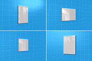 Glass Poster Canvas Mockup - 6 views, an Advertising Mockup by Illusiongraphic (Thumbnail 17 of 18)