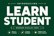 Learn Student – Bold Modern Font, a Sans Serif Font by Limited.studio (Thumbnail 1 of 4)