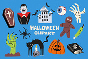 Trick or Treat. Halloween clipart, a Seasonal Illustration by Luamor (Thumbnail 2 of 10)