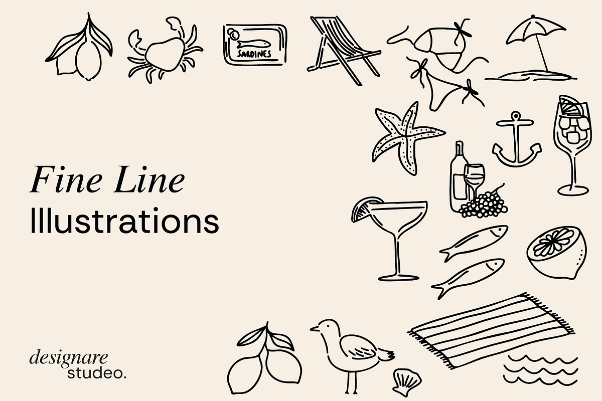 Dolce Vita Illustrations, a Decorative Illustration by ginni illustrations (Photo 3 of 6)