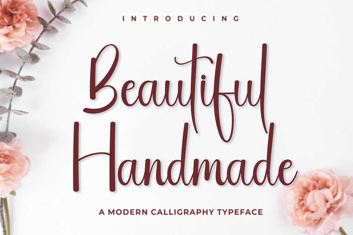Beautiful Handmade, a Handwritten Font by InermediaSTUDIO (Photo 1 of 8)