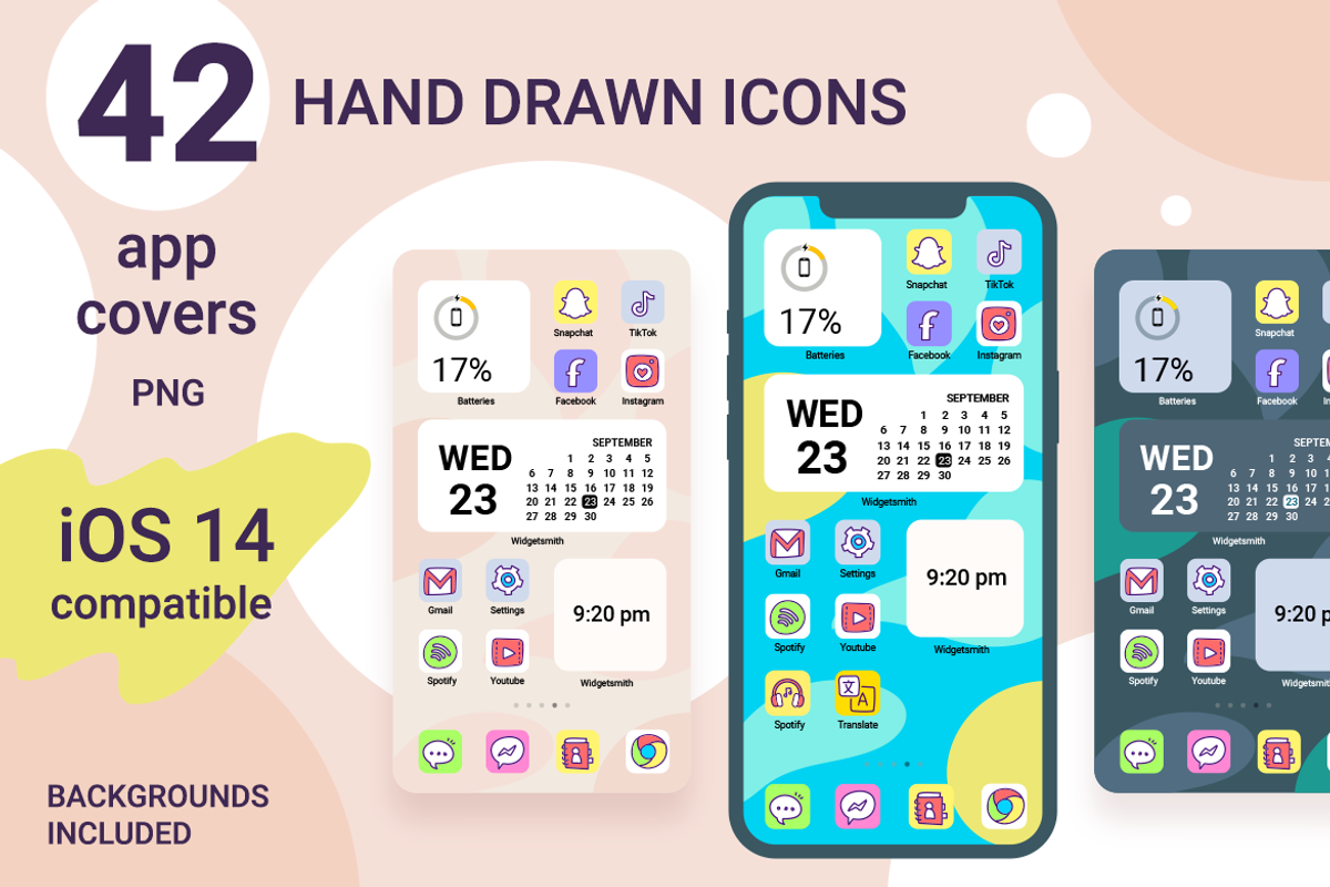 iOS 14 App Icons | hand drawn, an Icon by wowomnom (Photo 1 of 4)