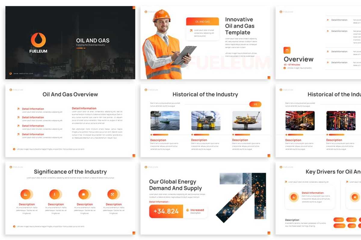 Fueleum - Powerpoint Template, a Presentation Template by SlideFactory (Photo 2 of 4)
