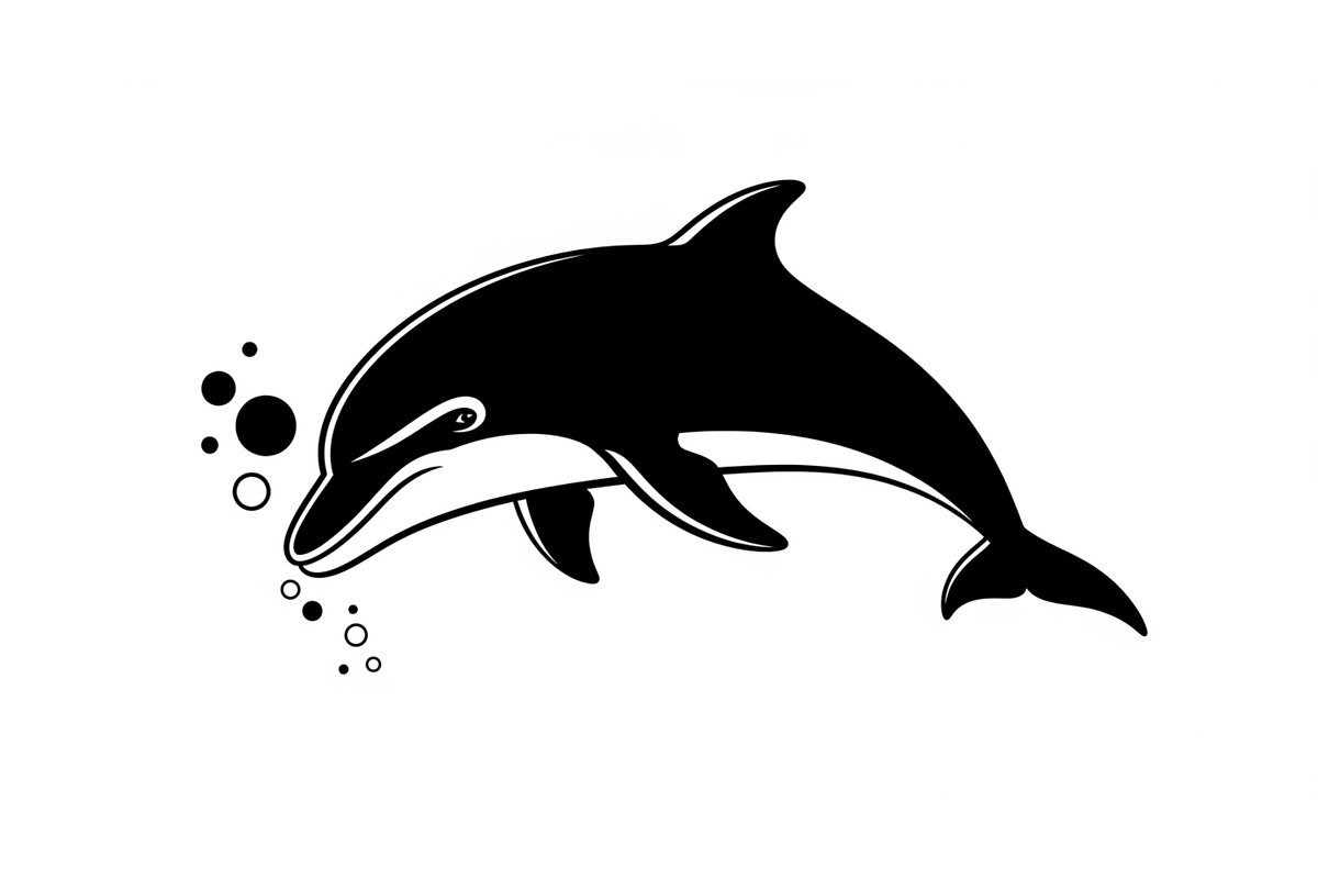 Dolphin Jumping Silhouette Vector, an Illustration by Designs_River (Photo 38 of 51)