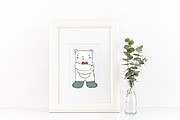 Cute Polar Bears Characters, an Animal Illustration by Anna Isaeva (Thumbnail 2 of 4)