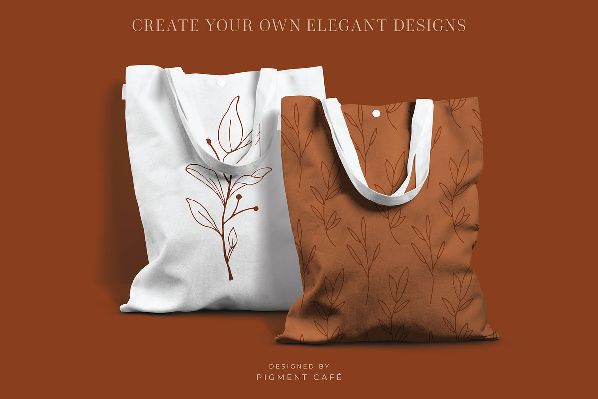 Floral Elements Curated Collection, a Decorative Illustration by Pigment Café (Photo 7 of 8)