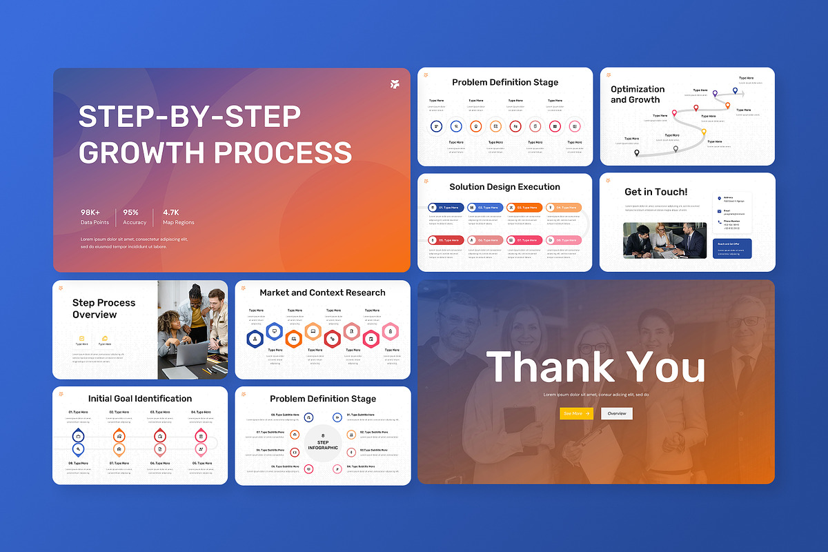 8 Steps infographic PowerPoint, a Presentation Template by Antstheme (Photo 4 of 4)