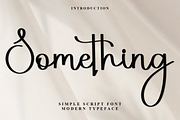 Something, a Handwritten Font by InermediaSTUDIO (Thumbnail 1 of 8)