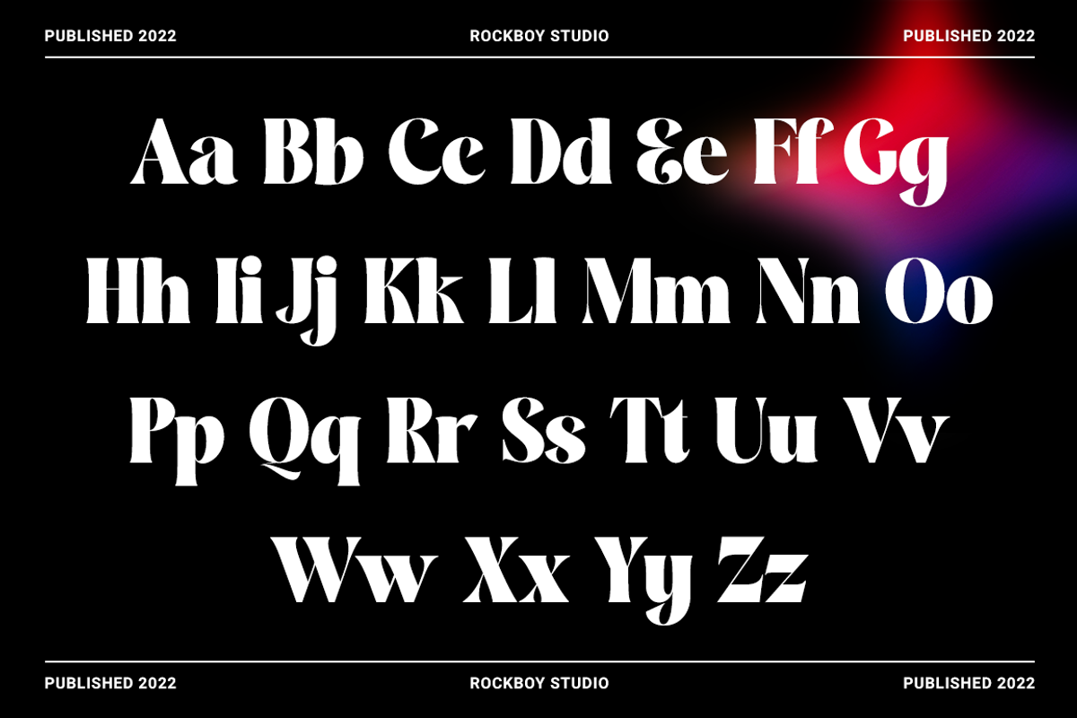 Fariative - Logo Font, a Serif Font by RockboyStd (Photo 9 of 12)