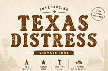 Texas Distress Vintage Font