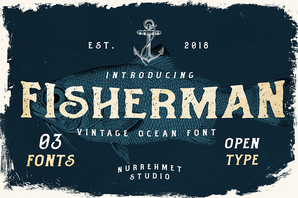 Fisherman - Vintage Ocean Font preview 8