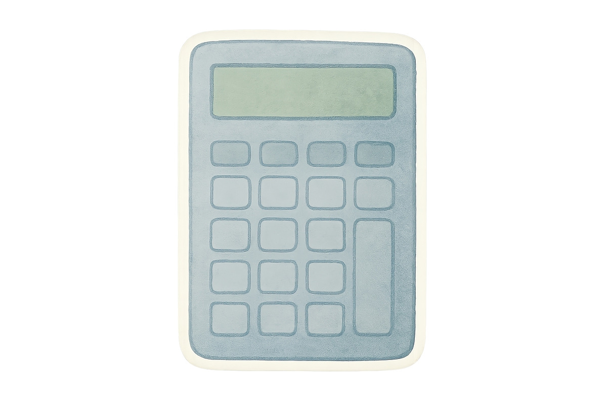 Calculator illustration on transpare, an Illustration by Dvoevnore photos