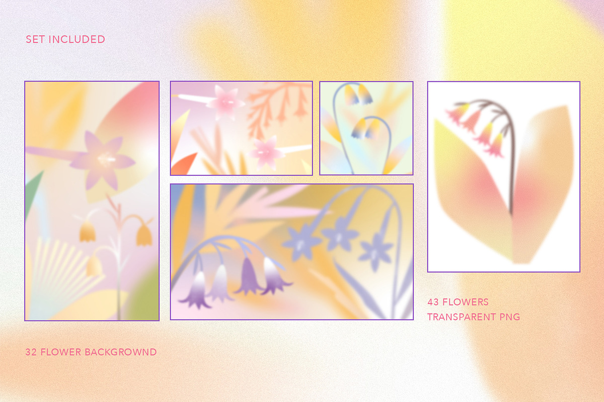 Flower Breeze-Gradient Set, a Background Graphic by Mii Lab (Photo 8 of 12)