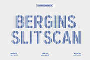 Bergins Slitscan, a Sans Serif Font by Craft Supply Co. (Thumbnail 1 of 8)