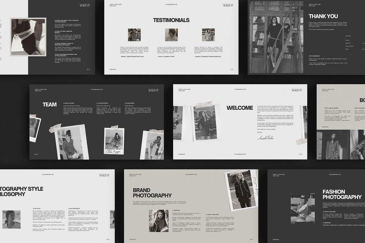 Photography Services & pricing guide, a Presentation Template by Amaré Creative (Photo 7 of 7)