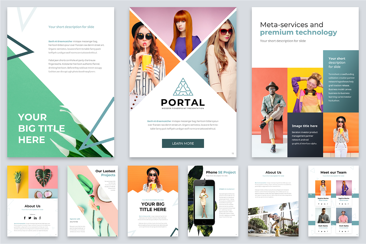 Portal Modern Template Bundle, a Presentation Template by Reshapely (Photo 21 of 36)