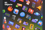 UI KIT Elements 3D Icons, an Object 3D Model by Rakata Studio (Thumbnail 5 of 7)
