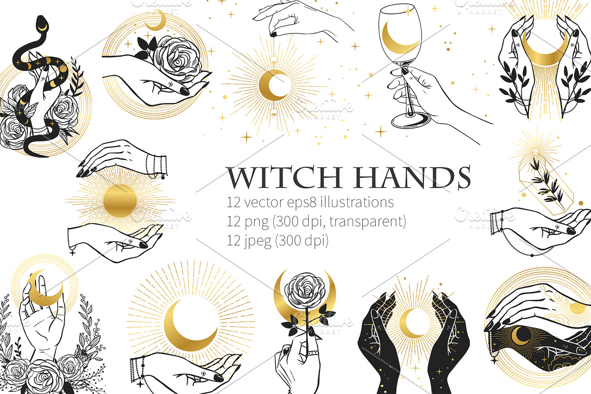 Witch hands, an Illustration by Nadia Murash (Photo 1 of 3)