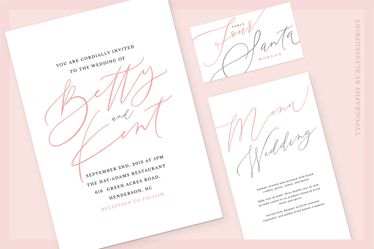 DolceVita - templett & corjl license, a Script Font by Blessed Print (Photo 2 of 13)