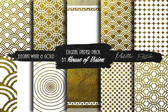Elegant Wht and Gold Pack preview 4