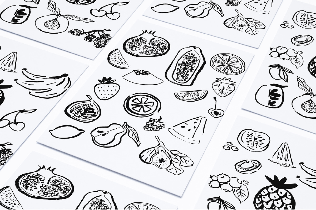 Tropical summer fruits vector bundle, an Object Graphic by MayBay Studio (Photo 4 of 11)