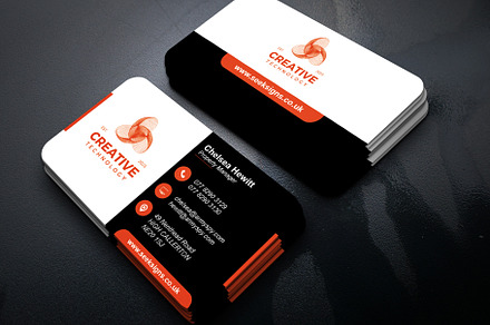 Modern Business Card Design, a Business Card Template by MSR Tech