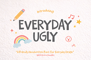 Everyday Ugly – Handwritten Font, a Handwritten Font by cocodesign (Thumbnail 1 of 8)