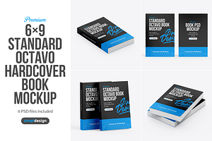 Standard Octavo Book Mockup