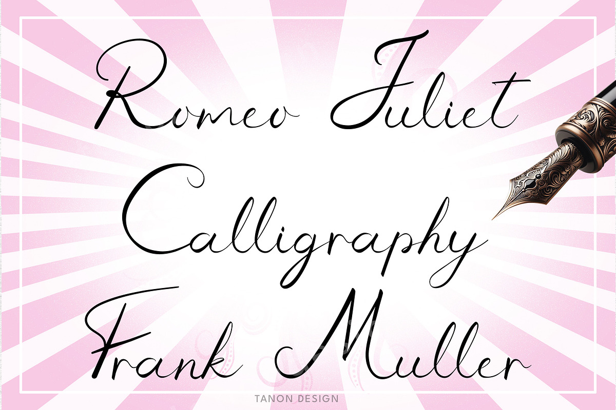 Wedding Signature Calligraphy Fonts, a Script Font by Tanondesign (Photo 2 of 5)