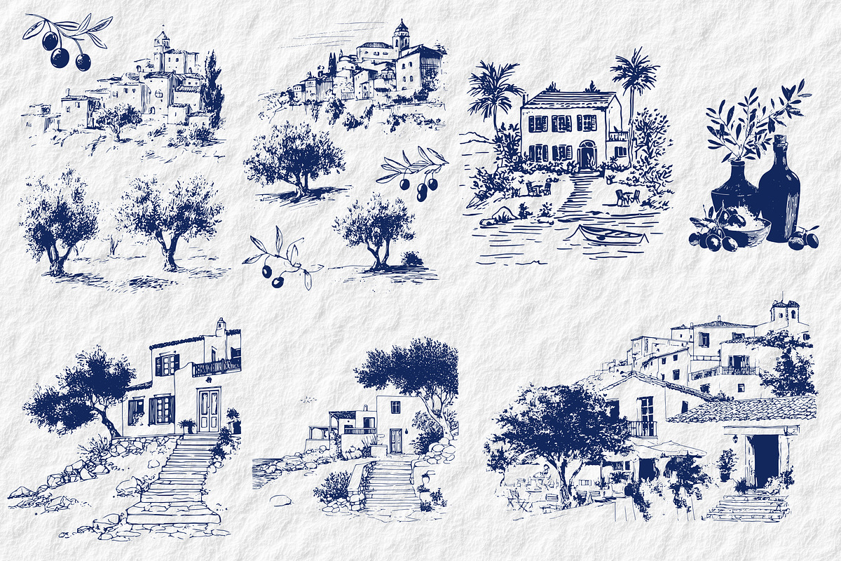 Mediterranean aesthetics, a Decorative Illustration by Chikovnaya (Photo 13 of 17)