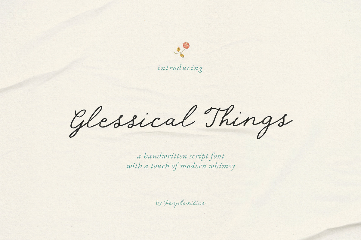 Glessical Things Handwritten Script, a Handwritten Font by Perplexitics (Photo 11 of 11)
