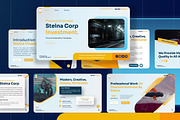Steina - Finance Powerpoint, a Presentation Template by Dhabee (Thumbnail 2 of 8)
