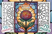 Cozy Stained Glass Flower Coloring, a Decorative Illustration by Ink Gallery (Thumbnail 1 of 5)