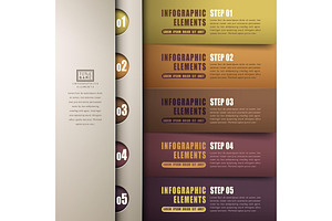 Classic Abstract 3d Paper Infographi