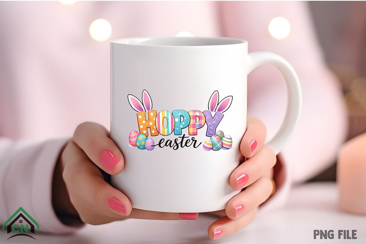 Hoppy Easter PNG, Easter Sublimation, an Illustration by Craft Nest (Photo 4 of 4)