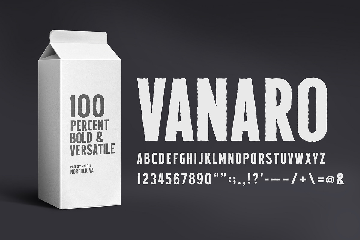 VANARO - Sans Serif Display Font
