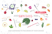Cocktail Watercolor Clipart Set, a Food Illustration by Maria B. Paints (Thumbnail 3 of 5)