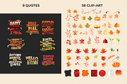 Fall and Thanksgiving Bundle Cards, an Illustration by defarmerdesign (Thumbnail 2 of 4)